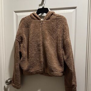 Heart Hips Tan Kids Puffer Jacket